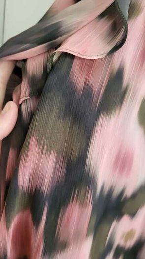 GEORGE khaki and pink print layered dress Sz 14 - Bnwt - Rrp 26 Sterling