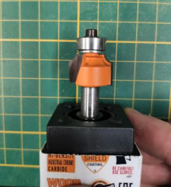 CMT Orange Tools 8mm Concave beading router bit -  HM R S 8 D 19.1 3.2