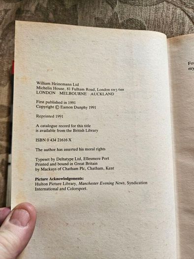 A Strange Kind Of Glory. Sir Matt Busby & Manchester United.  By Eamon Dunphy. First Edition Hardback With Dustjacket In Good Condition.  See Photos For Same.