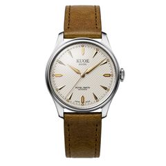 Kuoe Kyoto ROYAL SMITH 90-006 Large - 39mm Silver Case Ivory Dial