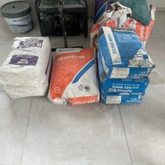 tile adhesive and skim coat