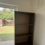 Glass Top Dining Table & Tall Wooden Bookcase / Storage Unit Image 4