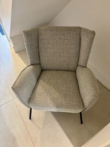 Grey Fabric Armchair