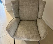 Grey Fabric Armchair