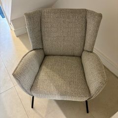 Grey Fabric Armchair