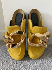 BNIB JW Anderson Suede Chain Mules