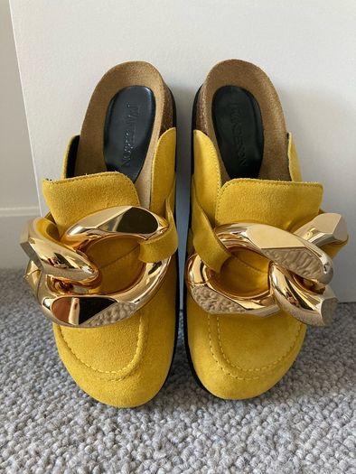 BNIB JW Anderson Suede Chain Mules