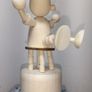 Wooden toy. Movable Puppet Figure. Clown Image 6