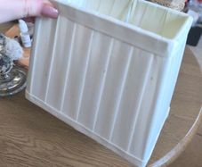 small white rectangular lamp shade