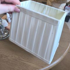 small white rectangular lamp shade