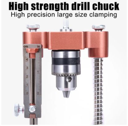 BRAND NEW Alloy Steel Woodworking Drill Locator Mini Bench Drilling Locator Labor Saving Template Guide Tool cutters for wood For Home
