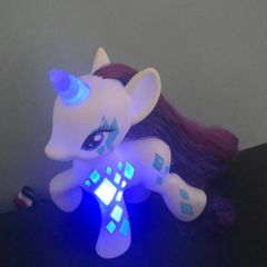 Large Light up Rarity Cutie Mark Magic Glamour Glow - 7 inch MLP G4 My Little Pony 2014
