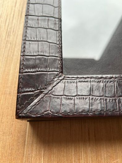 Faux Alligator/Crocodile Table Top Picture Frame