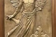 Angel Gabriel fiberglass plaque
