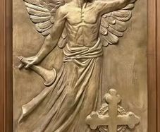 Angel Gabriel fiberglass plaque