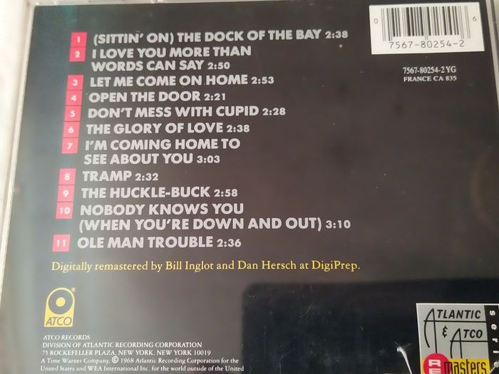 Otis Redding - The Dock of the Bay Cd