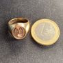 RARE McDonald's 14k Gold Signet Ring with Real Diamond Image 9