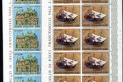 1972 Vatican City UNESCO for Venice (Ignazio Danti Map) Commemorative Stamps Panes of 10 Mint Never Hinged (MNH)