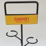Gordon's Gin metal glass display stand holds 4 glasses Image 2