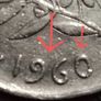 1 franc Semeuse, nickel, strike medal 1960 Paris  VG10 (with larger zero rare coin) Image 3