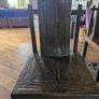 Solid Hardwood Rustic Table & 8 Chairs Image 2