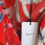 BERSHKA red floral ruffle frill wrap dress Sz S (Fit 8-10UK) - Bnwt Image 4