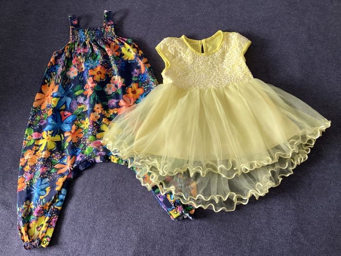 Dungaree & Dress, 1,5- 2 years