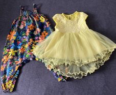 Dungaree & Dress, 1,5- 2 years