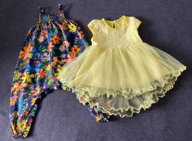 Dungaree & Dress, 1,5- 2 years