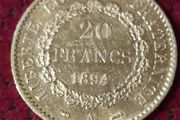 2 Gold coins 20 francs 1894,1876