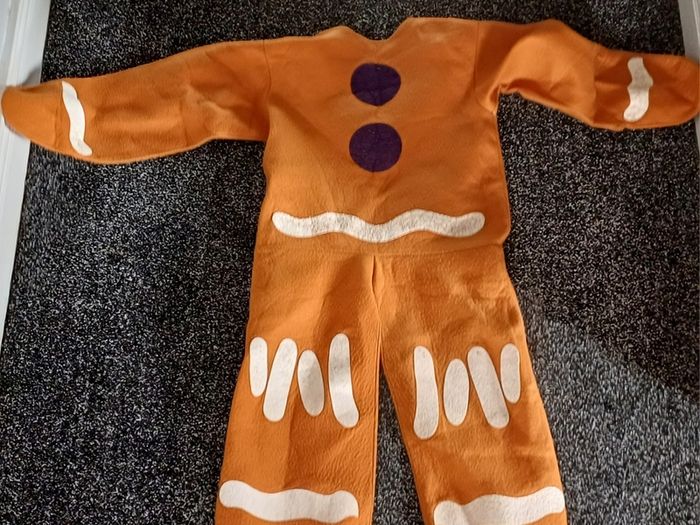 Halloween Gingerbread Outfit Costume(4-5yrs)