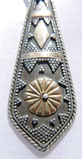 Vintage 22k Gold and Sterling Silver 925 Pendant 2,27g