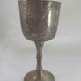 vintage silver goblets Image 3