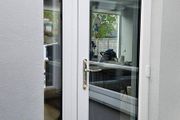 White PVC triple glazed glass door