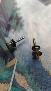 Pair of guitar/bass strap buttons with 3.5mm screws