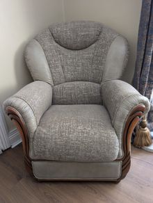 Italian leather armchair