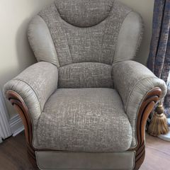 Italian leather armchair