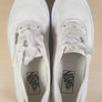 Womens VANS canvas trainers runners white Size UK 5 EU 38 juniors girls boys unisex Image 6