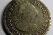 Mexico 1785 Silver 1/2 Real Carlos III Spanish Colonial