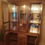 Solid wood and toughened glass display cabnet Image 8