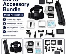 GoPro Accessory Bundle 3 Way Grip, LCD Touch BacPac, Battery BacPac, Housing & Mounts