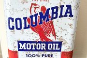 Vintage Columbia 1950's / 60's 5L Oil Tin