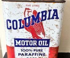 Vintage Columbia 1950's / 60's 5L Oil Tin