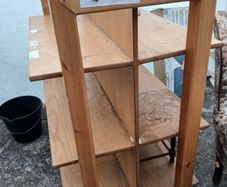 Double Sided Bookcase, six deep shelves