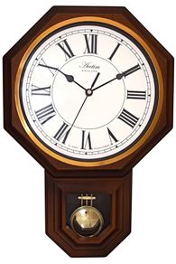 Clocks Acctim Pendelum Dark Pine Wall Mounted Clocks Brass Bezel Second Timer Movement WOODSTOCK All New Stock Boxed Fully Guaranteed