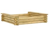 Sandpit 120x120x27 cm Impregnated pinewood