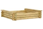 Sandpit 120x120x27 cm Impregnated pinewood