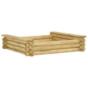 Sandpit 120x120x27 cm Impregnated pinewood