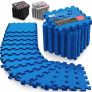 Interlocking Soft Foam Floor Mat - 18 Pieces Protective Gym Flooring Set, Exercise Mats EVA Puzzle Rubber Tiles, Ground Surface Protection Play Workout Underlay Matting (MULTIPLE COLOURS AVAILABLE) Image 2