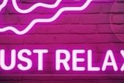 SALE Just Relax Neon Sign,Neon Light Sign Powered by USB with Switch